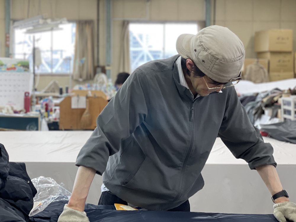 ダウンの品質、縫製、製品としての完成度を追い求める真摯な姿勢