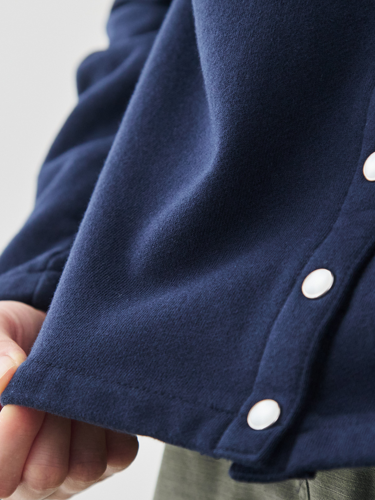 シンプルシック・フレンチテリーカーディガン/ダークネイビー