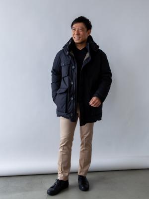 モデル 171cm 71kg サイズ L