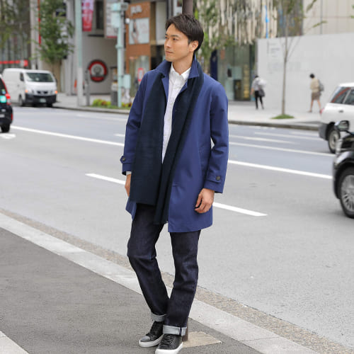 ファクトリエ ラムウール2WAYコート