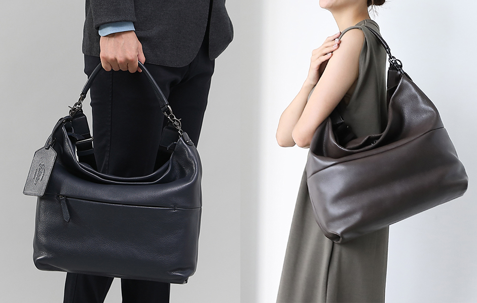 オリーブレザー2wayショルダーバッグ レッド Factelier ファクトリエ