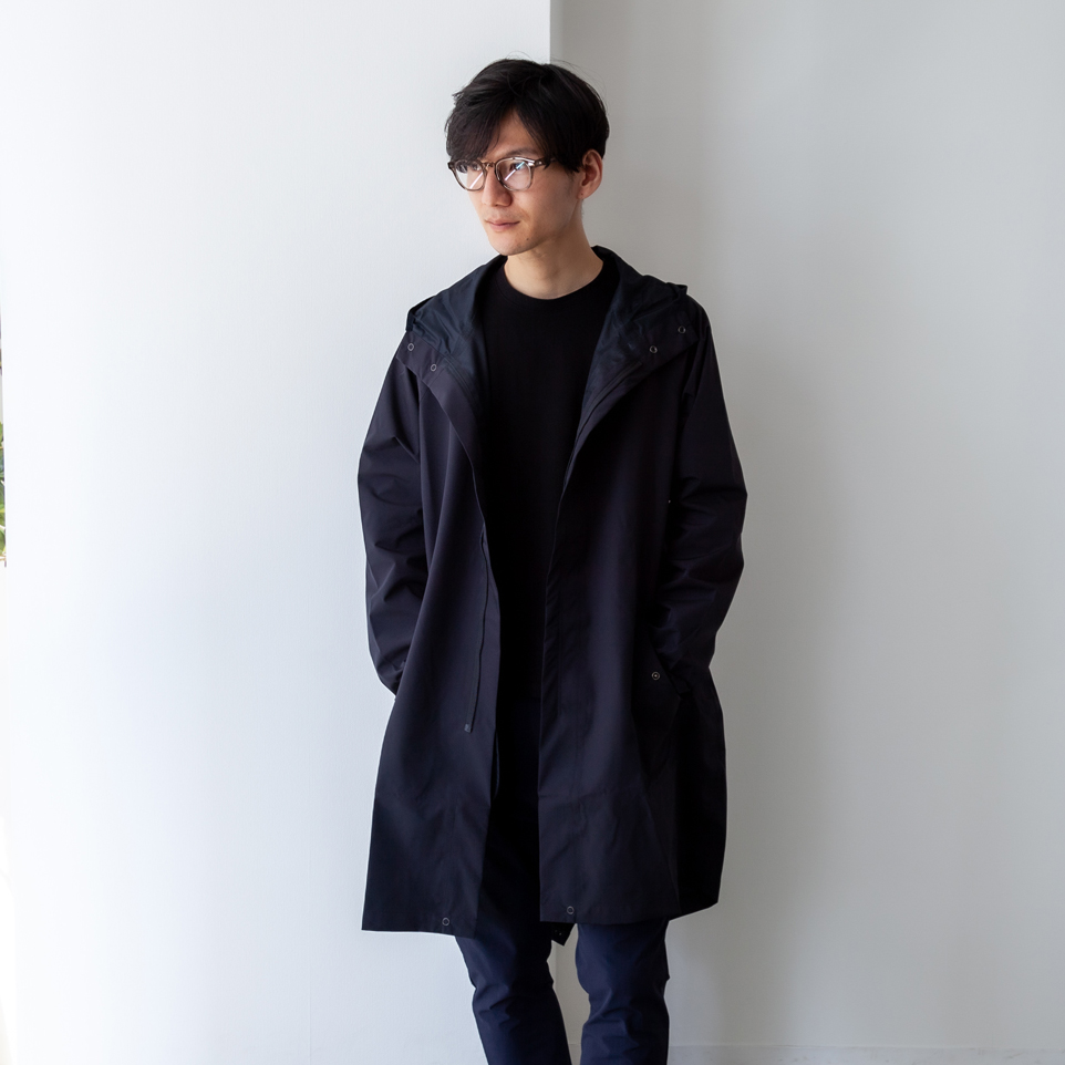 ウォータープルーフモッズコート/ブラック | Factelier (ファクトリエ)