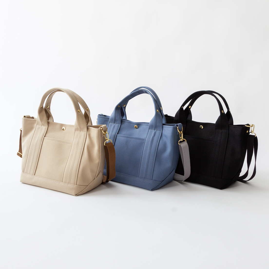 2way帆布ミニトート ベージュ Factelier ファクトリエ