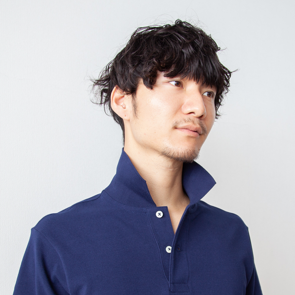 カジュアルポロシャツ ネイビー Factelier ファクトリエ