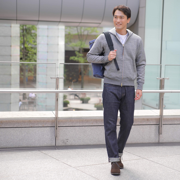 超高密度ジップアップパーカー ブラック Factelier ファクトリエ