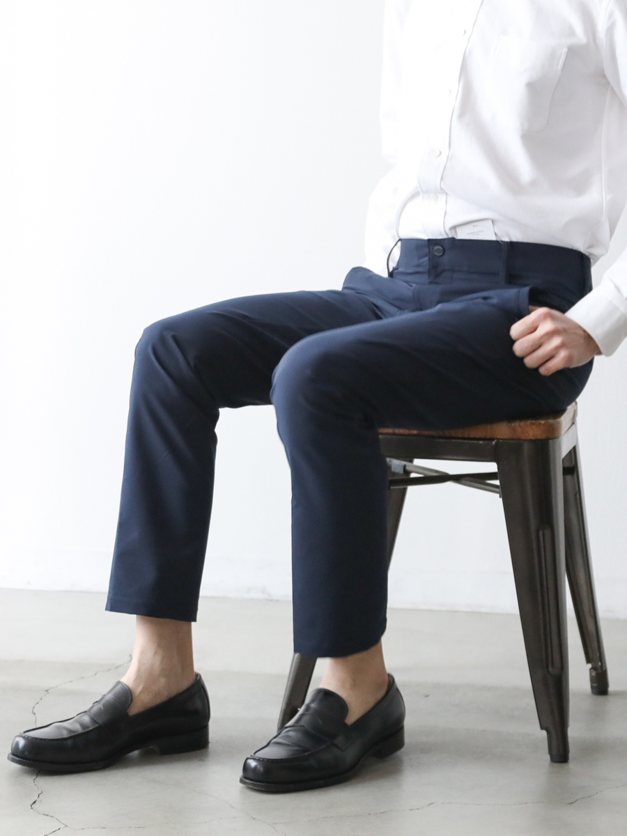 追加生産無し】オンオフ使える便利な“美脚”伸縮パンツ | Factelier