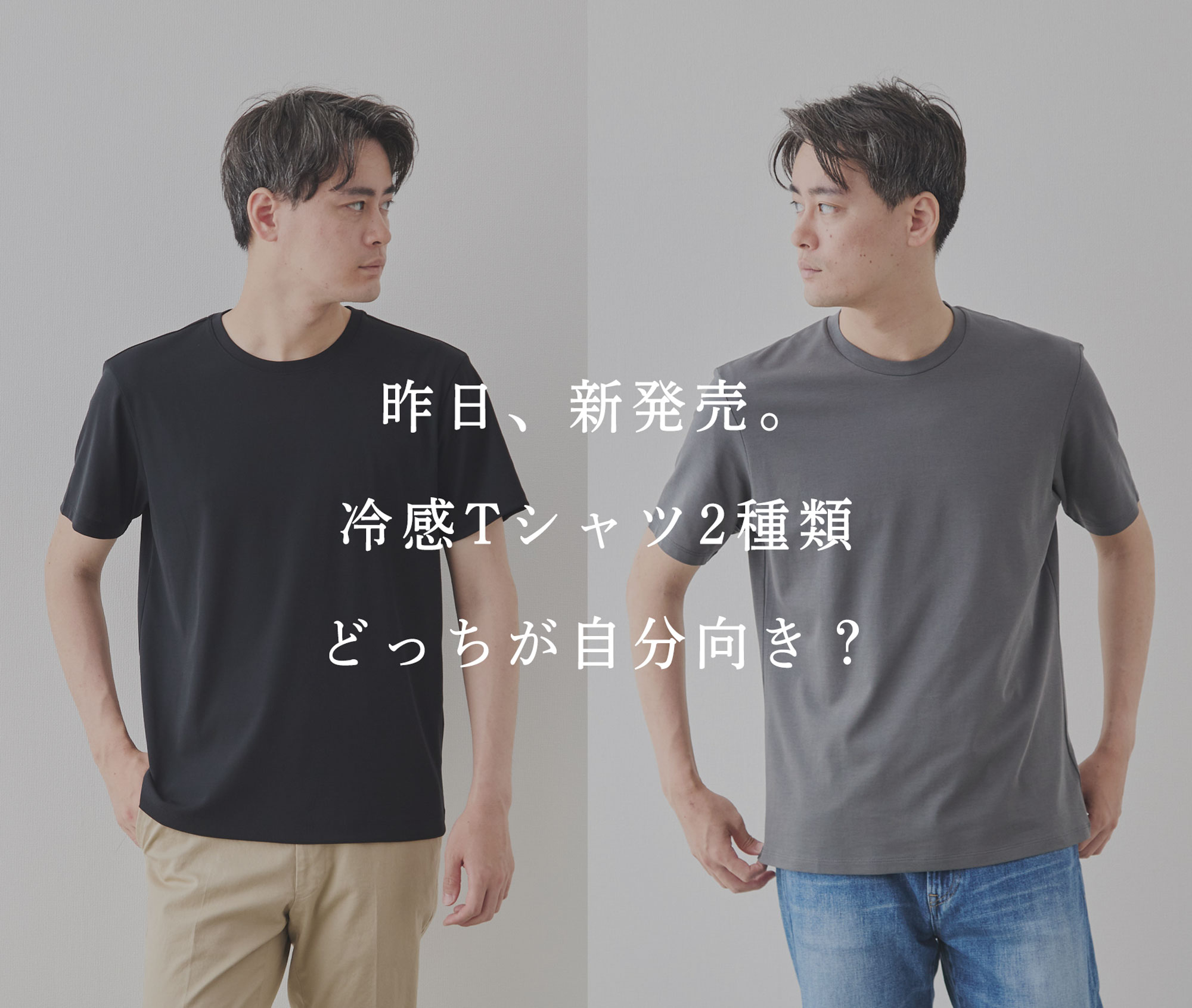 新発売】夏Tシャツ、どっちが自分向き? | Factelier (ファクトリエ)