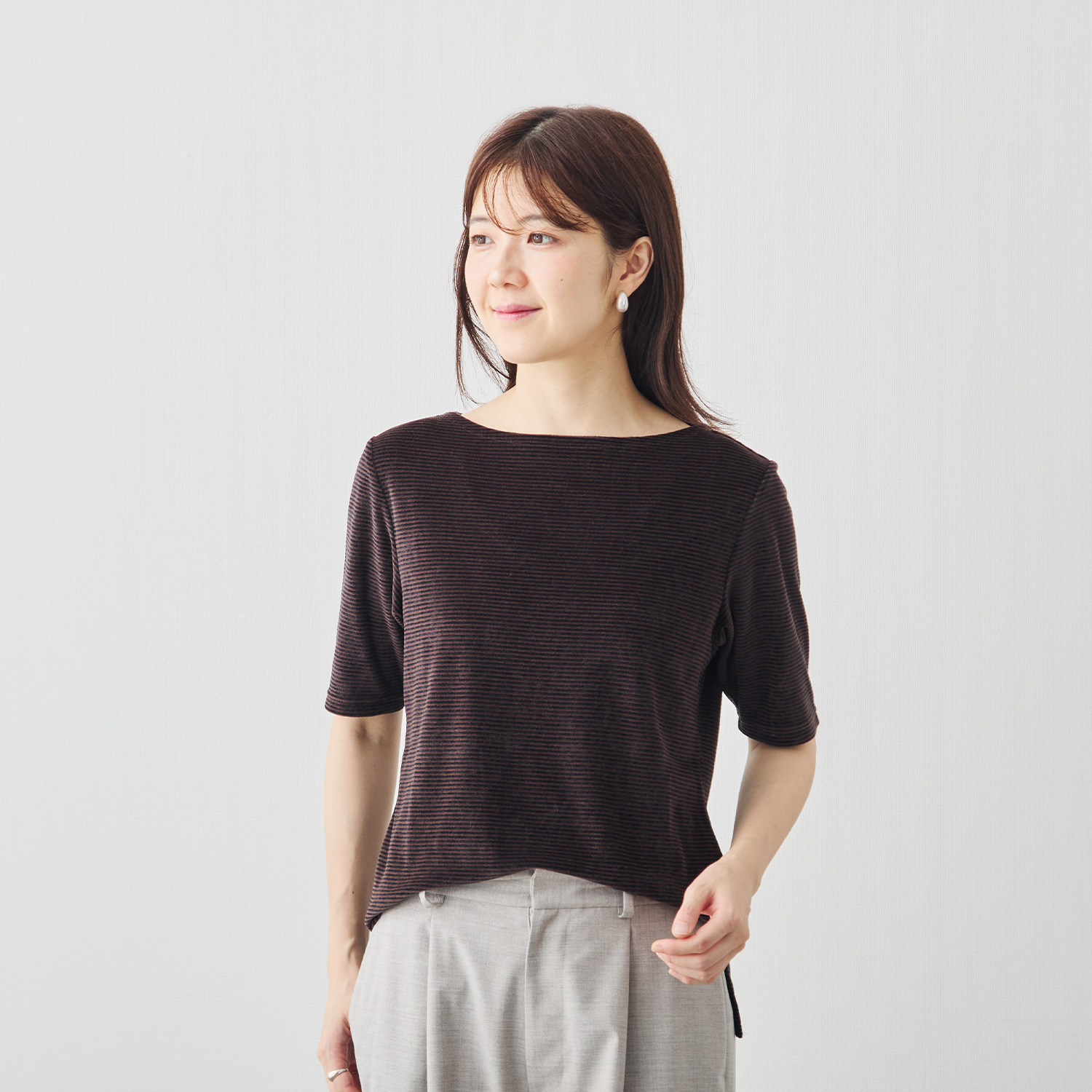 nowos コットンベロアシャツ nowos コットンベロアシャツ WESTSEA（ウエストシー） シャツ ベロア