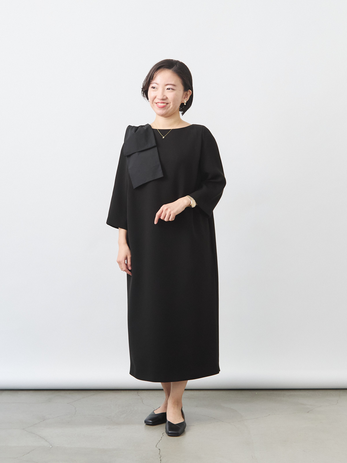 エターナルブラックドレス/ブラック モデル 150cm サイズ フリー