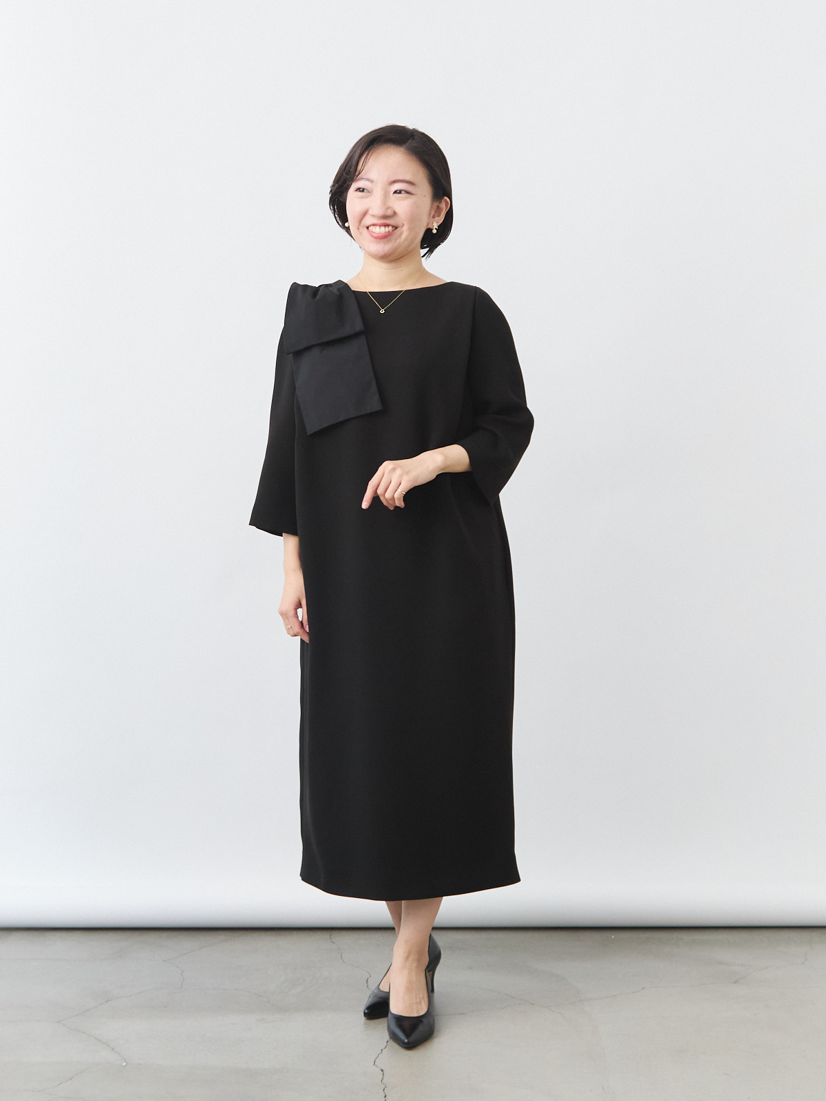 エターナルブラックドレス/ブラック モデル 150cm サイズ フリー