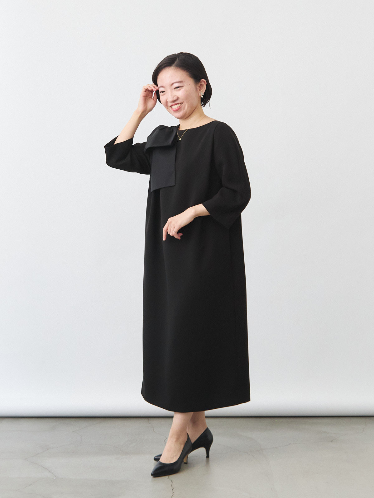 エターナルブラックドレス/ブラック モデル 150cm サイズ フリー