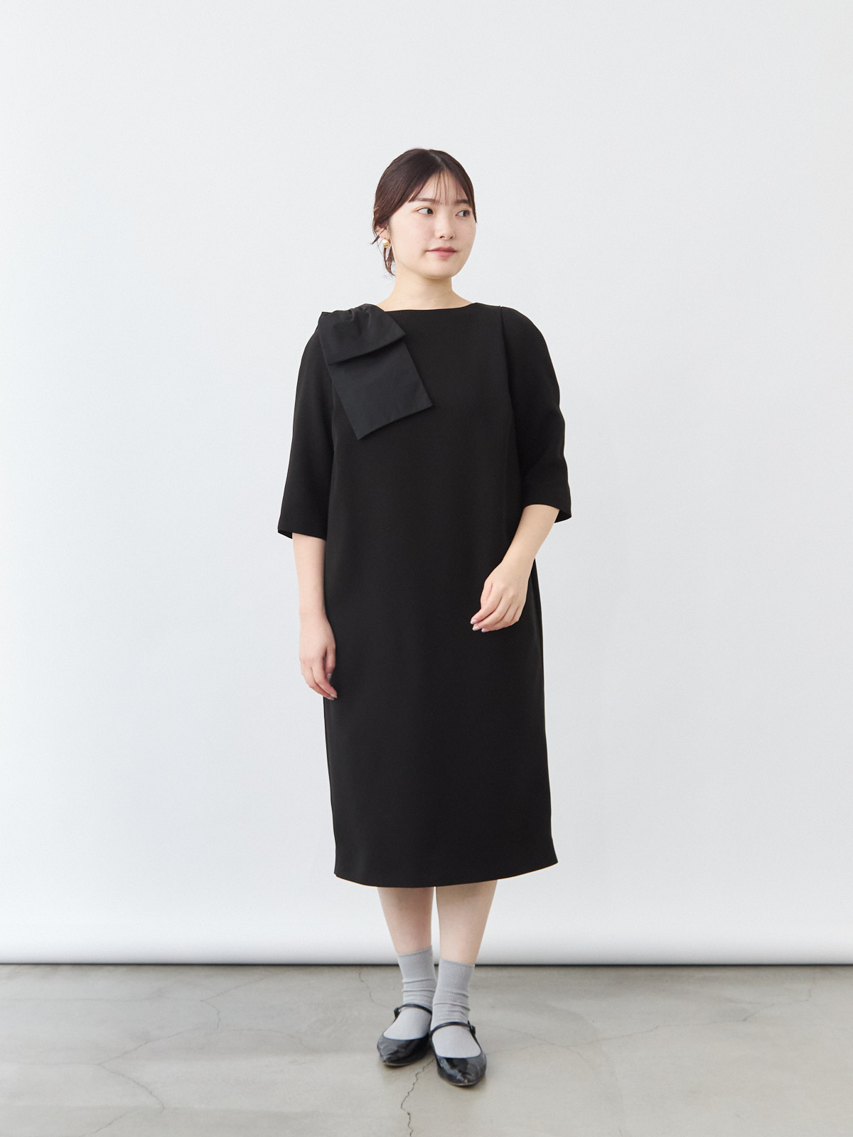 エターナルブラックドレス/ブラック モデル 164cm サイズ フリー