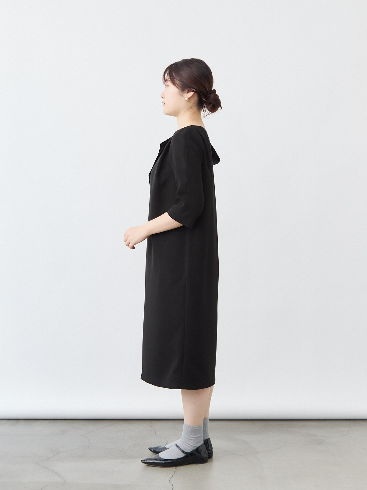 エターナルブラックドレス/ブラック モデル 164cm サイズ フリー