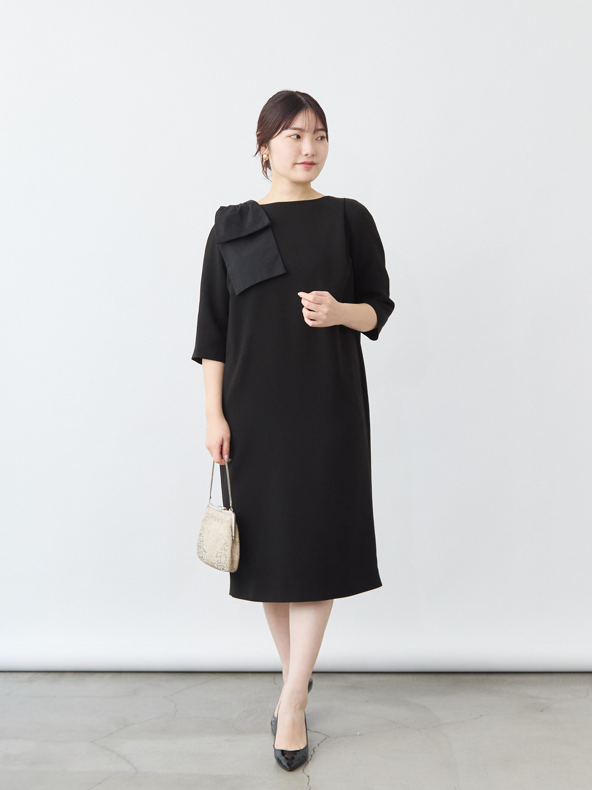 エターナルブラックドレス/ブラック モデル 164cm サイズ フリー