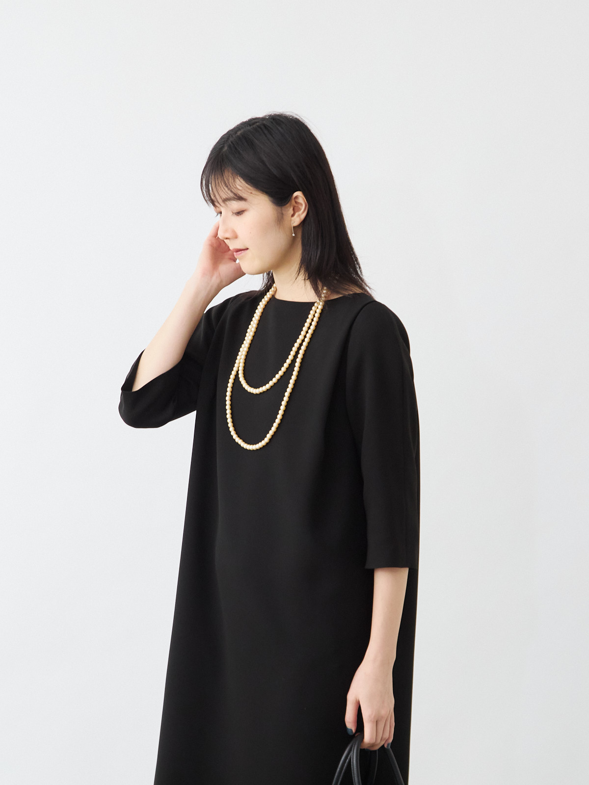 エターナルブラックドレス/ブラック モデル 171cm サイズ フリー