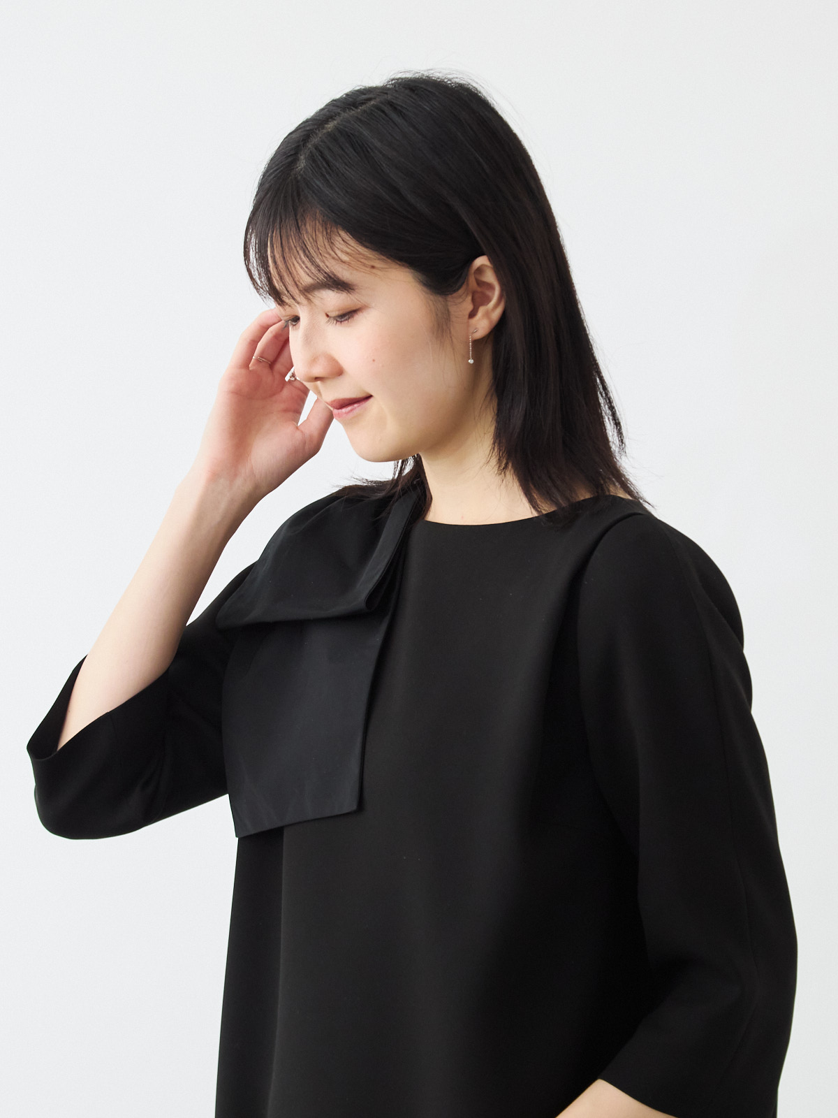 エターナルブラックドレス/ブラック モデル 171cm サイズ フリー