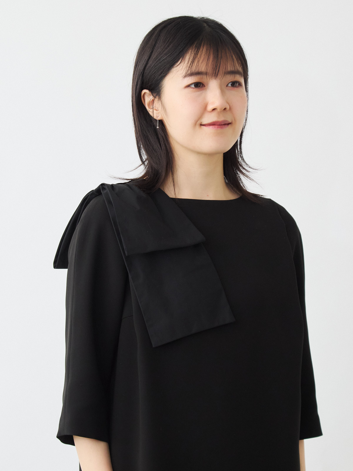 エターナルブラックドレス/ブラック モデル 171cm サイズ フリー