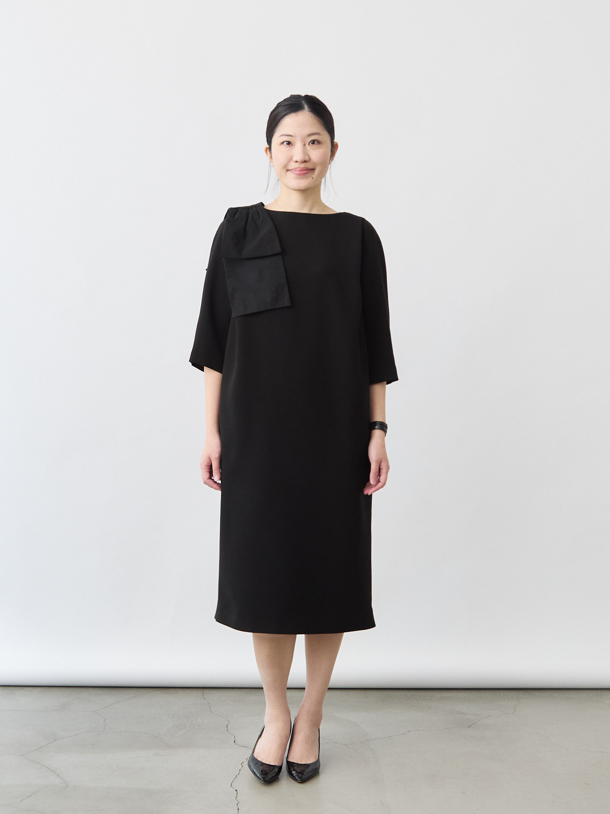 エターナルブラックドレス/ブラック モデル 165cm サイズ フリー