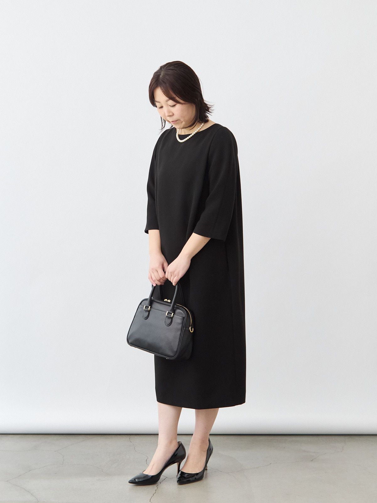 エターナルブラックドレス/ブラック モデル 156cm サイズ フリー