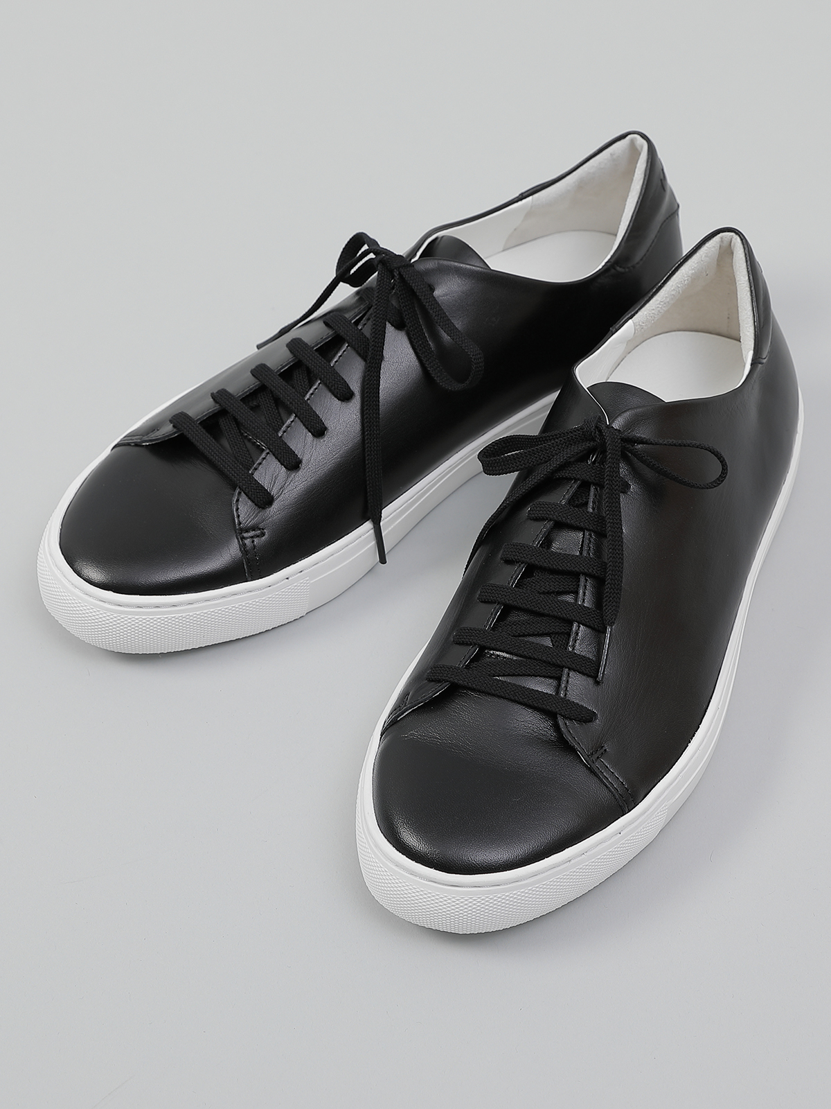 ブライトウェイ ドレス仕立てのレザースニーカー Men ブラック Factelier ファクトリエ ブライトウェイ ドレス仕立てのレザースニーカー Men ブラック Factelier ファクトリエ