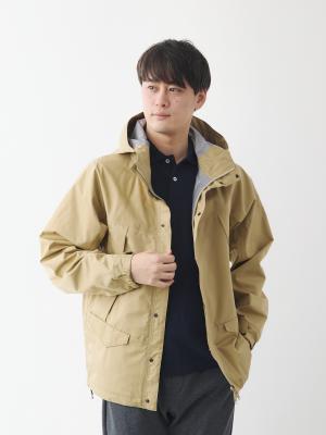 超高密度ナイロンのウォータープルーフマウンテンパーカー/ベージュ