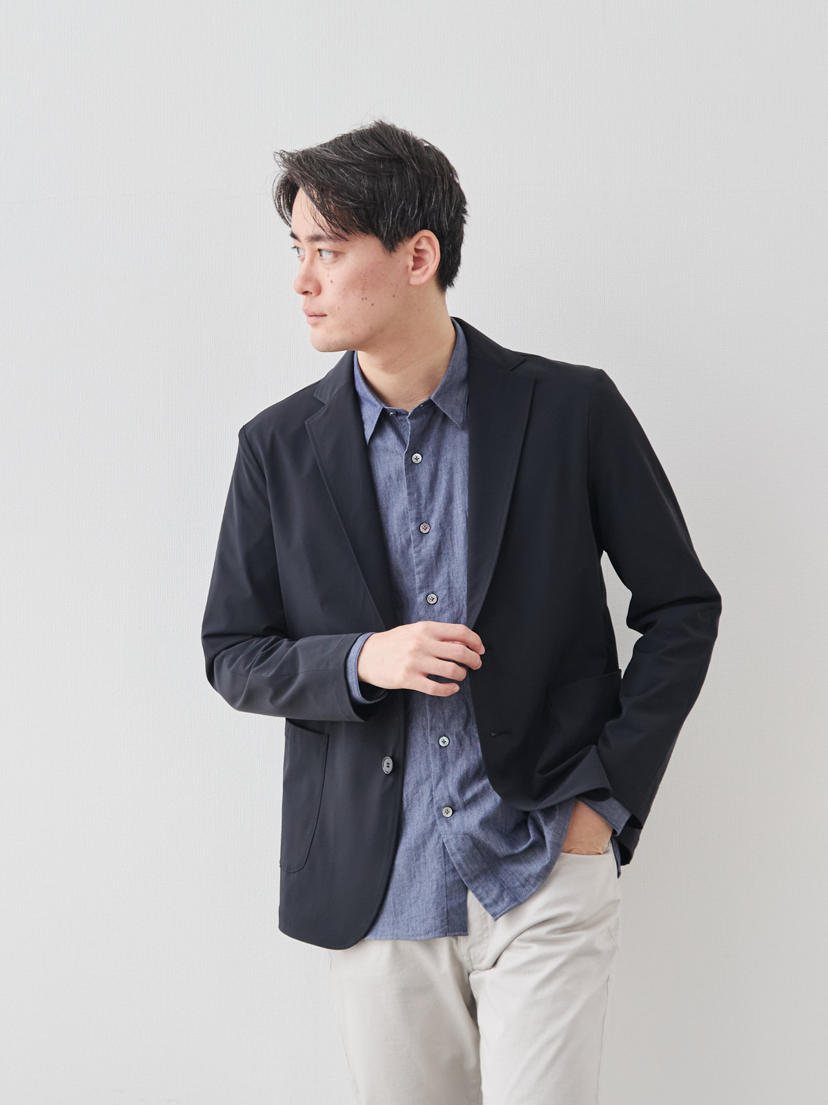 モデル 181cm 71kg サイズ L