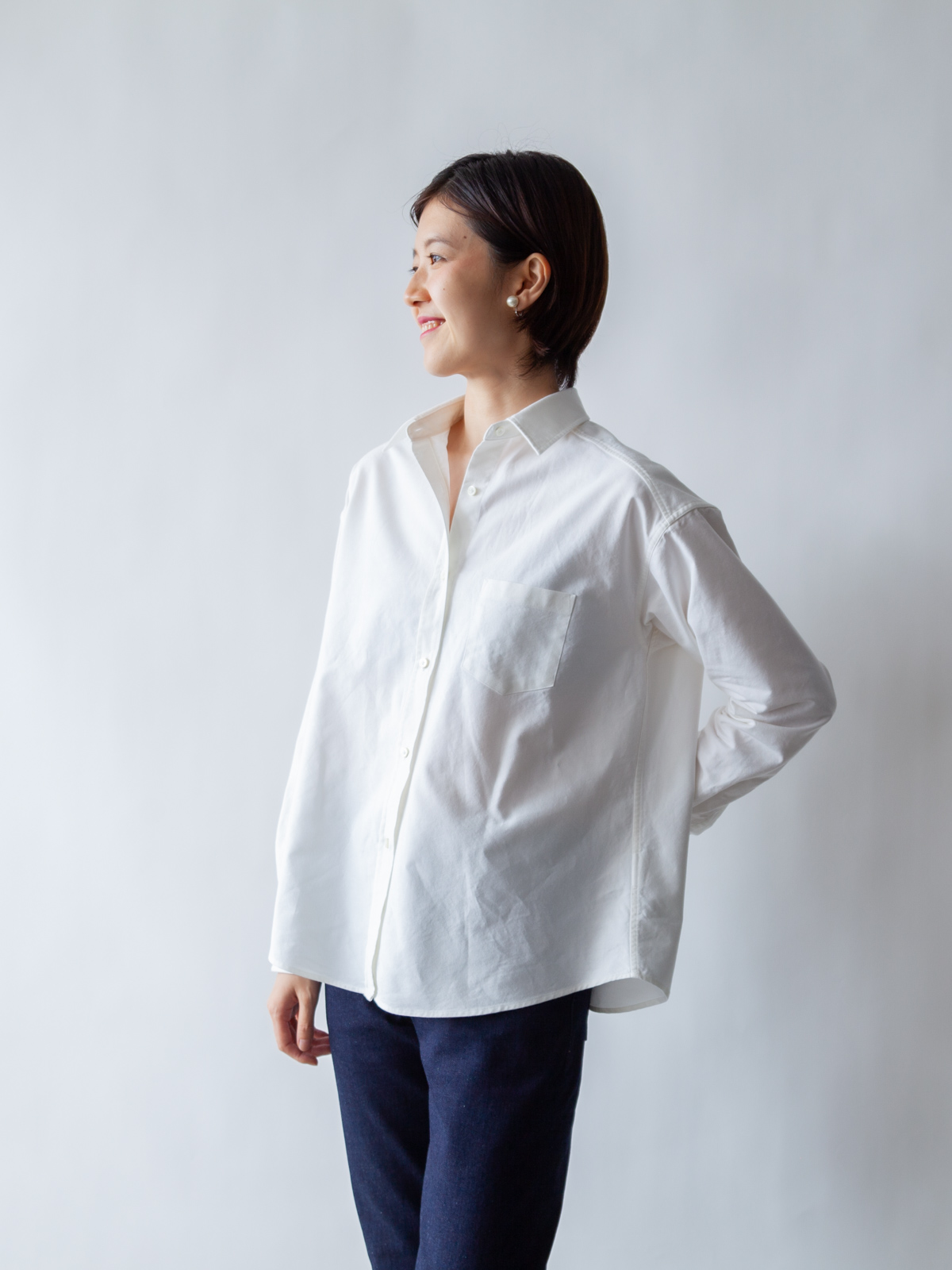 プレミアムオックスフォードシャツ/ホワイト