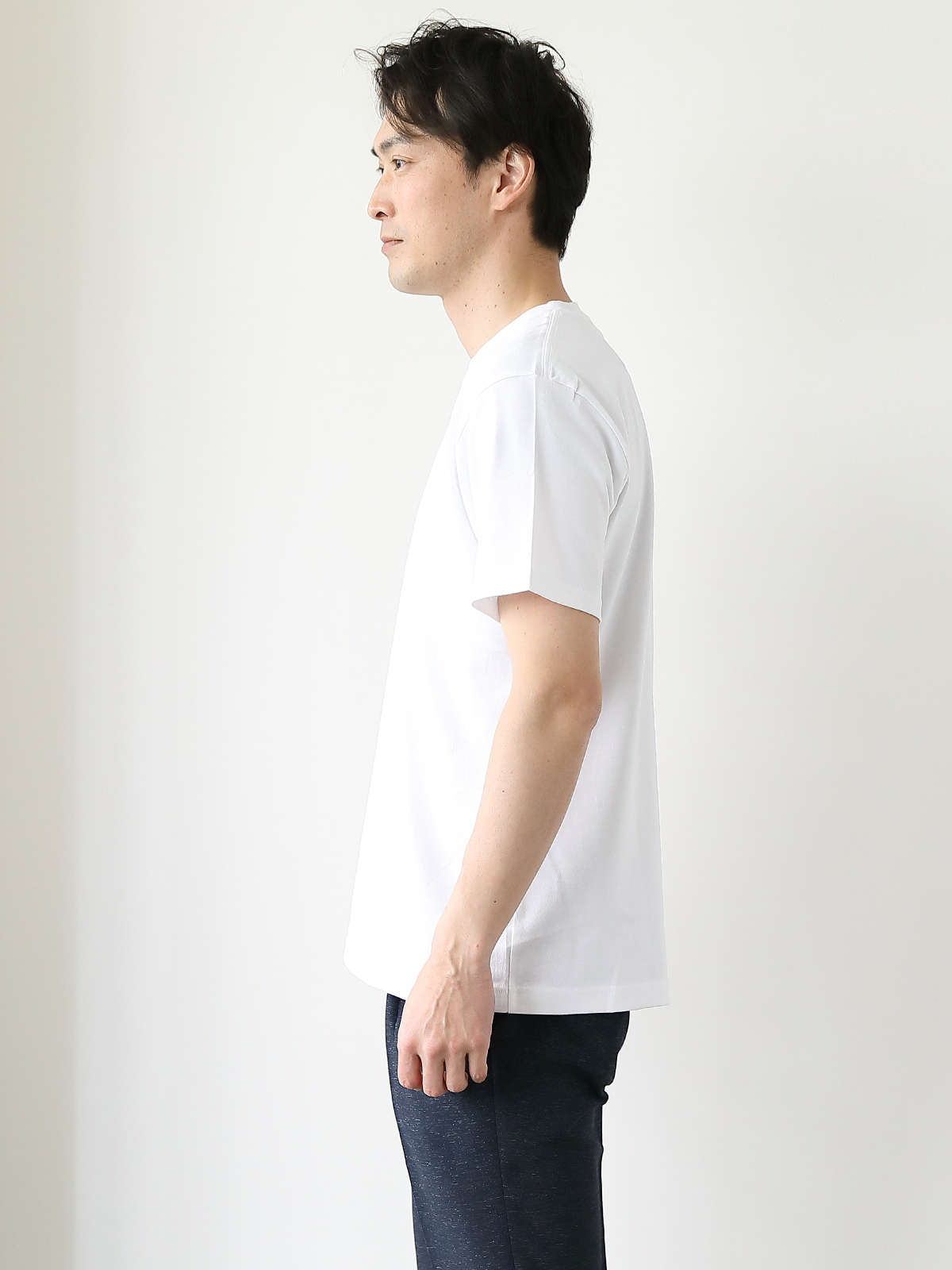 ベーシックtシャツ クルーネック ホワイト Factelier ファクトリエ