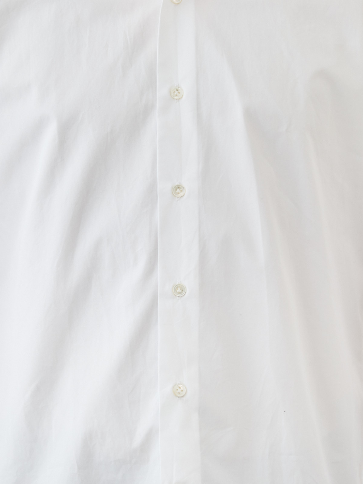 洗いざらしを楽しむ超極細コットンシャツ/ホワイト