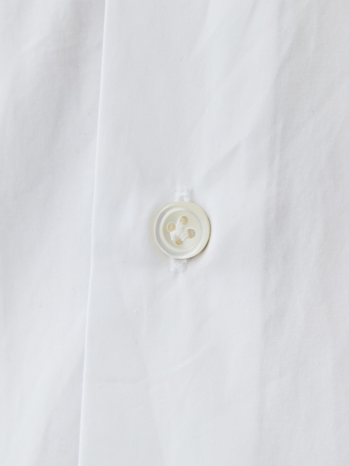 洗いざらしを楽しむ超極細コットンシャツ/ホワイト