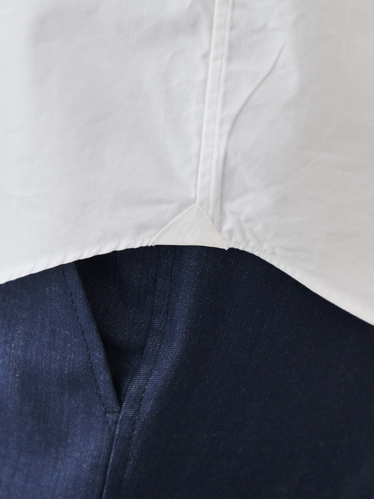 洗いざらしを楽しむ超極細コットンシャツ/ホワイト