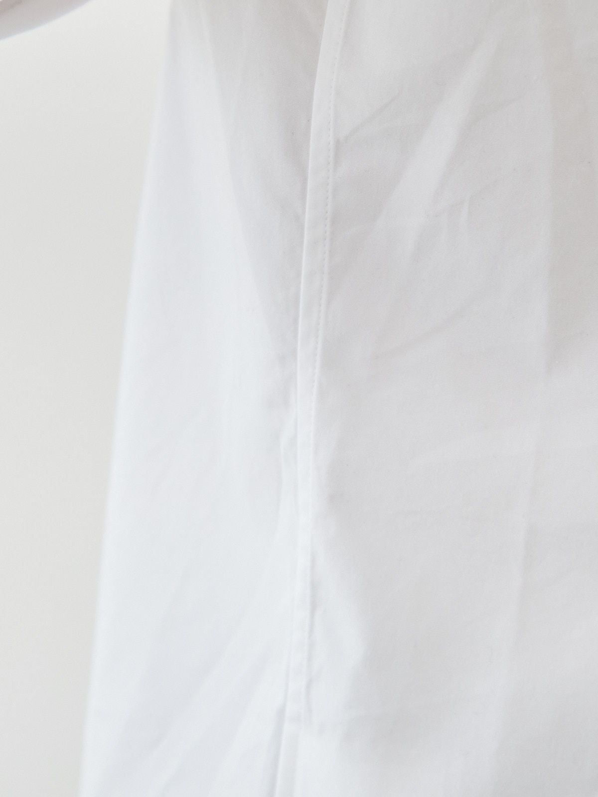 洗いざらしを楽しむ超極細コットンシャツ/ホワイト