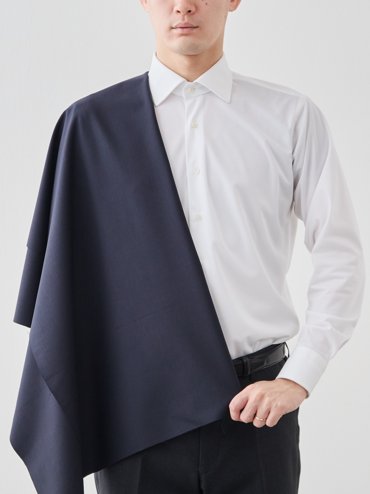 [通年/ラグジュアリー&ハイテク] イタリア TOLLEGNO“3D Wool”スーツ/ネイビー【16TN-1761】