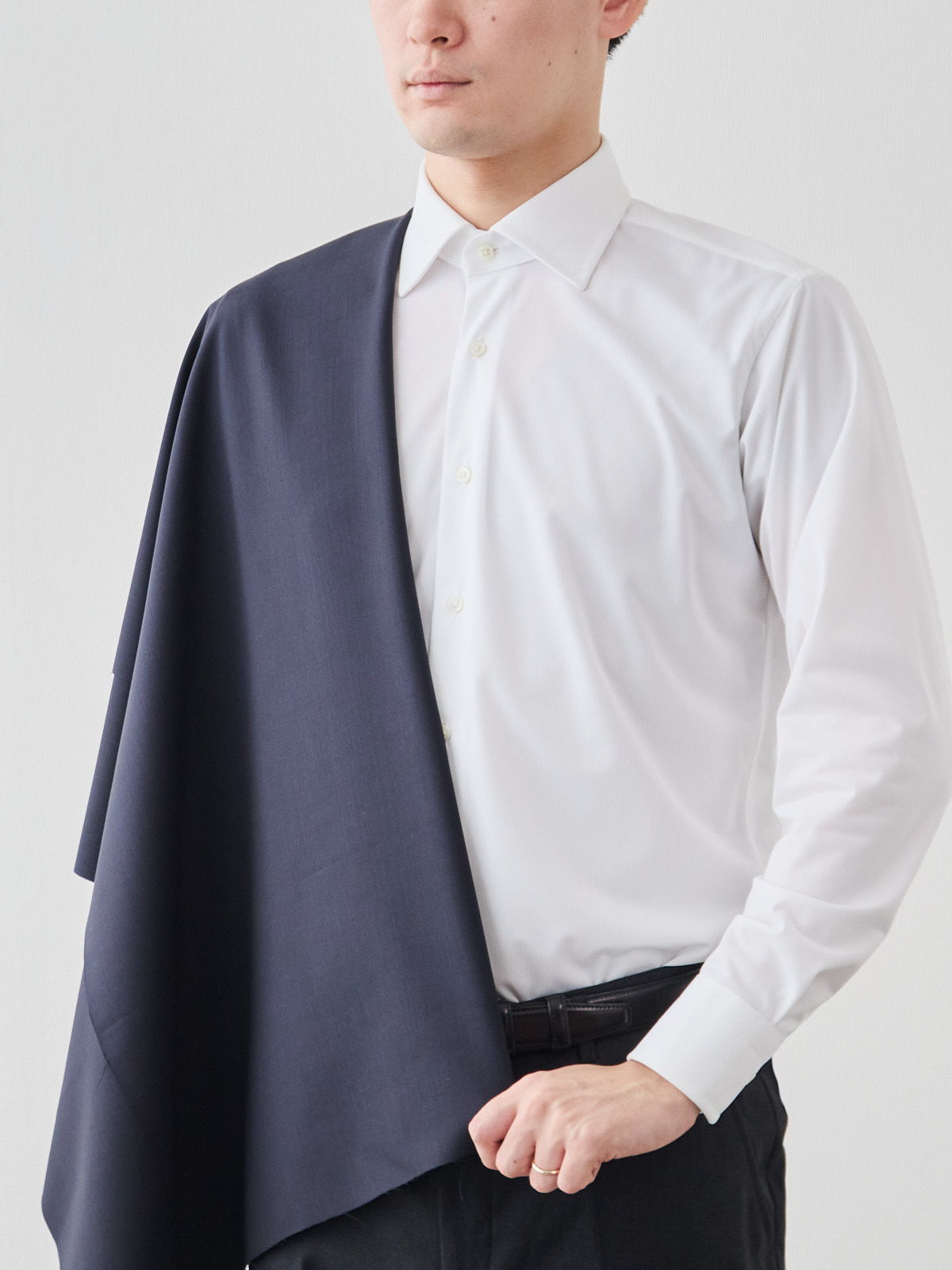 [通年/ラグジュアリー&ハイテク] イタリア TOLLEGNO“3D Wool”スーツ/ネイビー【16TN-1761】