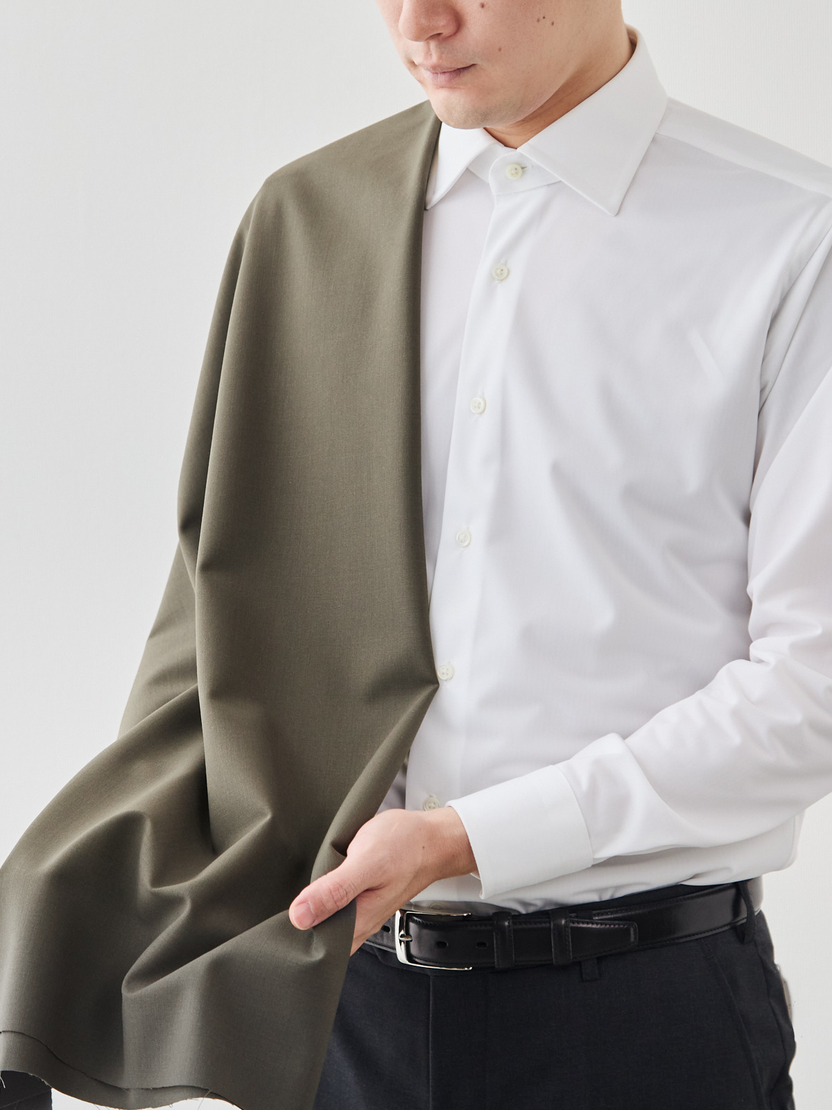 [通年/ラグジュアリー&ハイテク] イタリア TOLLEGNO“3D Wool”スーツ/カーキ【16TN-1772】