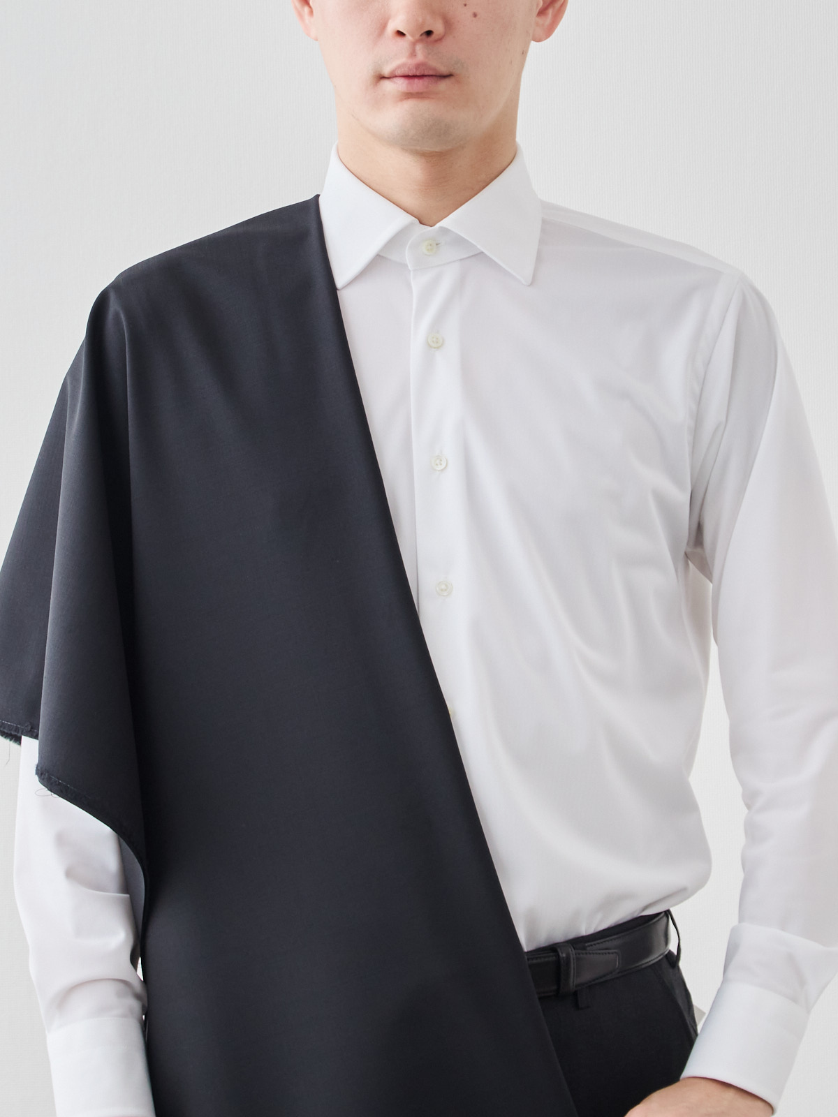 [通年/ラグジュアリー&ハイテク] イタリア TOLLEGNO“3D Wool”スーツ/ブラック【16TN-1760】