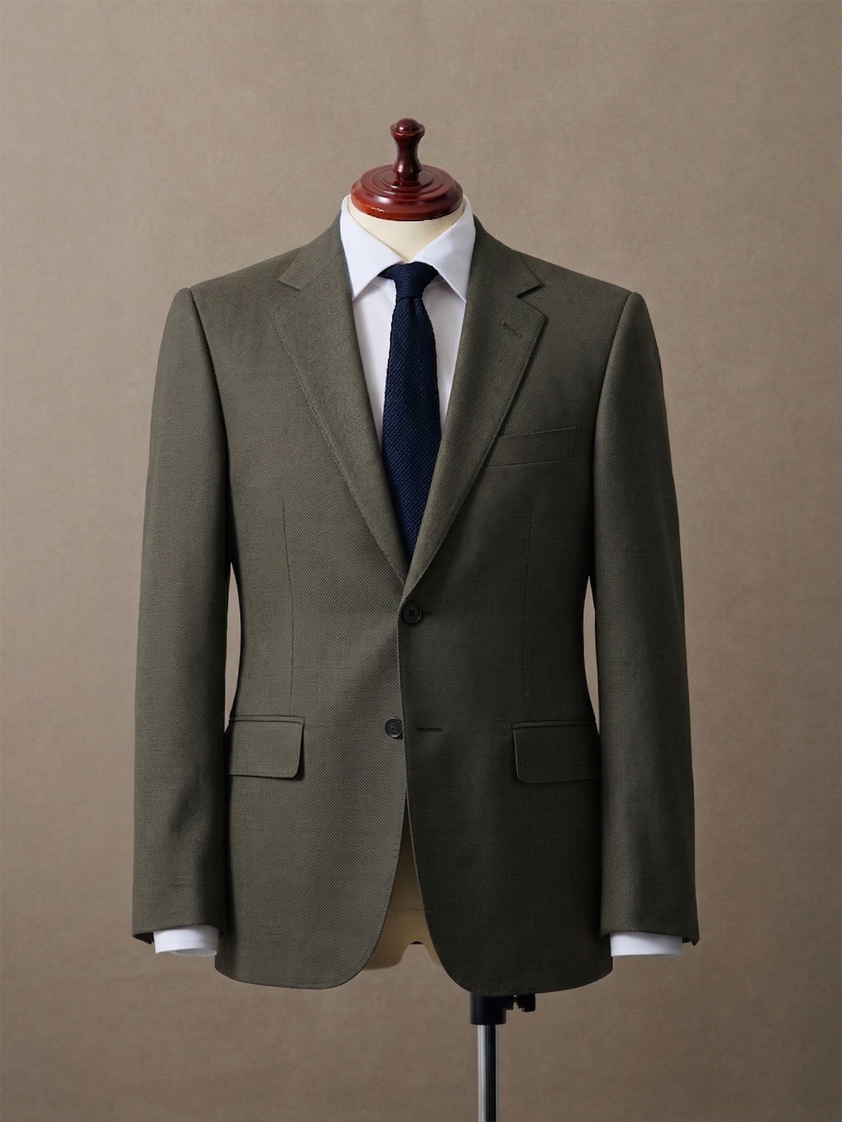 [通年/ラグジュアリー&ハイテク] イタリア TOLLEGNO“3D Wool”スーツ/カーキ【16TN-1772】 お仕立てのイメージ(実際の仕上がりとは異なる場合があります)