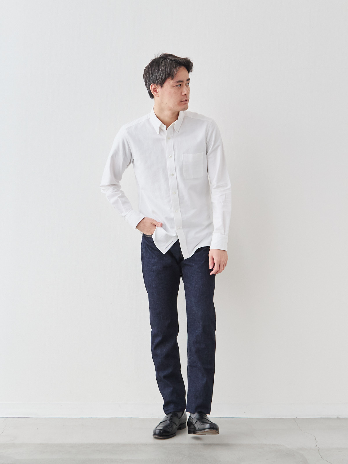 Pure Jeans 12オンス セルビッチ/スリムフィット モデル 181cm 71kg サイズ L