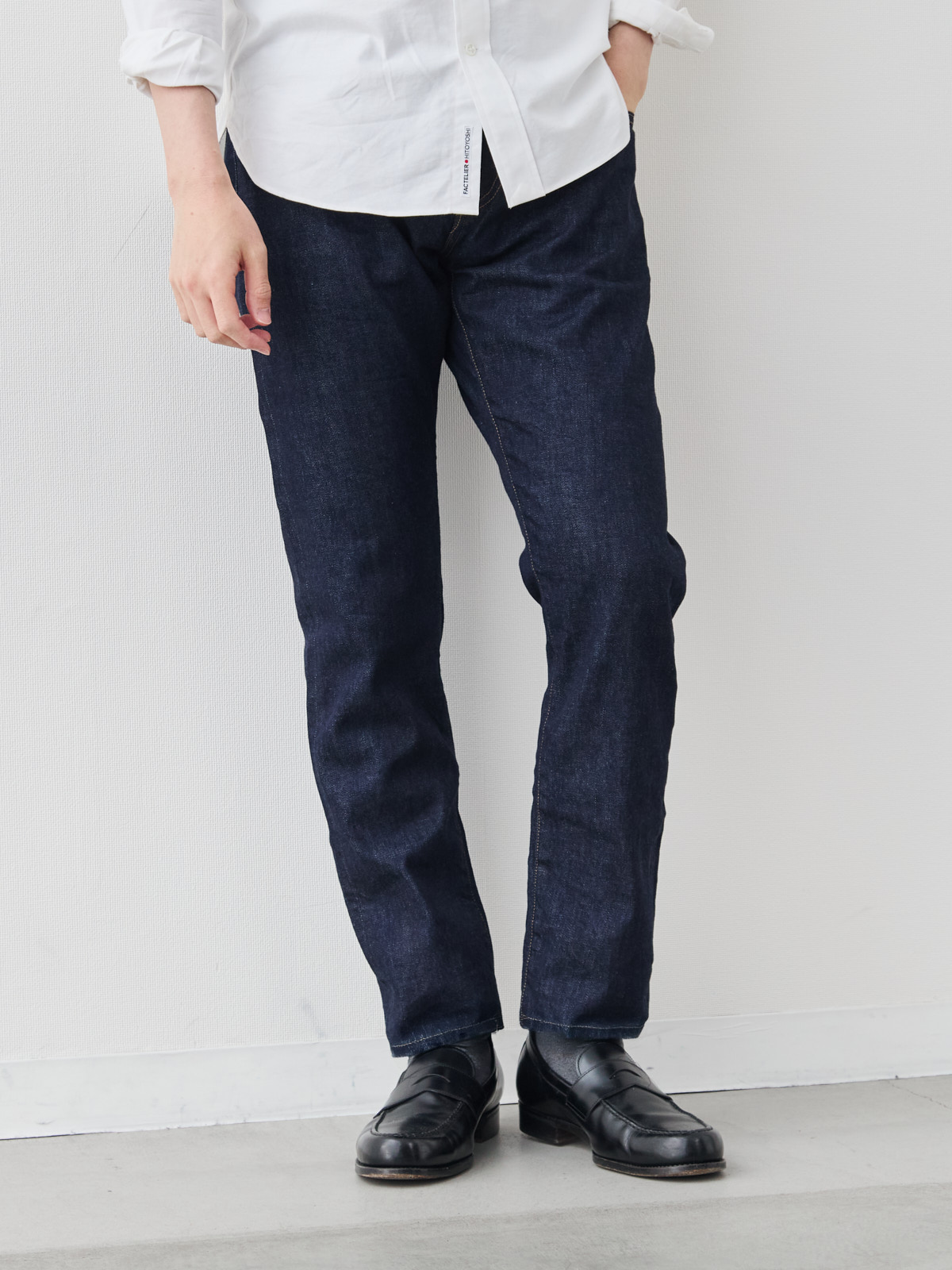Pure Jeans 12オンス セルビッチ/スリムフィット モデル 181cm 71kg サイズ L