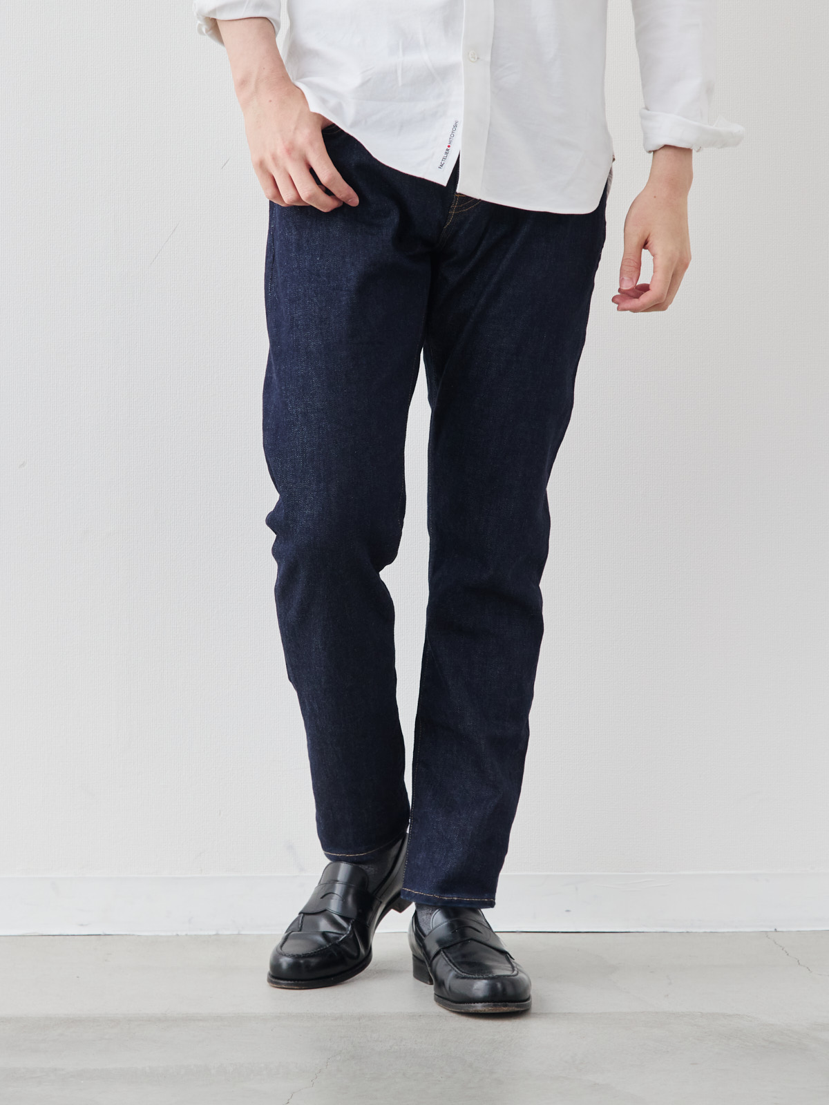 Pure Jeans 12オンス セルビッチ/スリムフィット モデル 181cm 71kg サイズ L