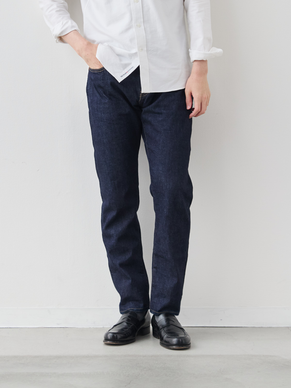 Pure Jeans 12オンス セルビッチ/スリムフィット モデル 181cm 71kg サイズ L