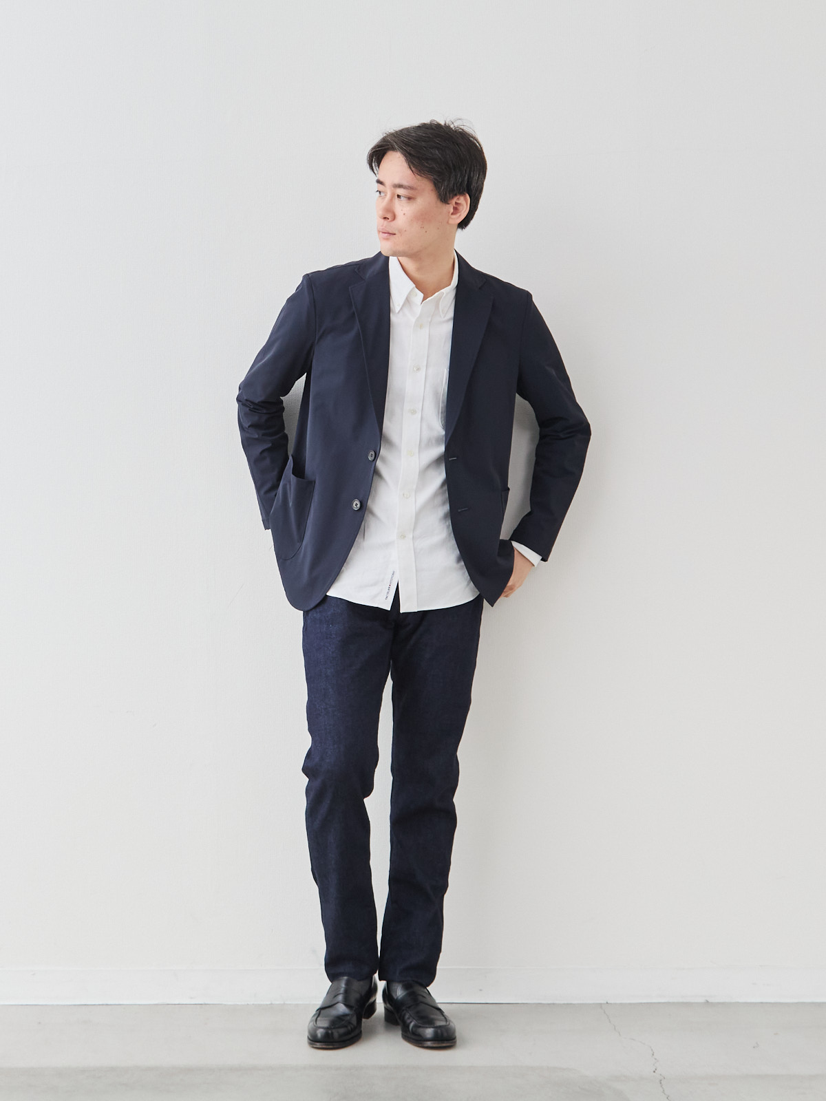Pure Jeans 12オンス セルビッチ/スリムフィット モデル 181cm 71kg サイズ L