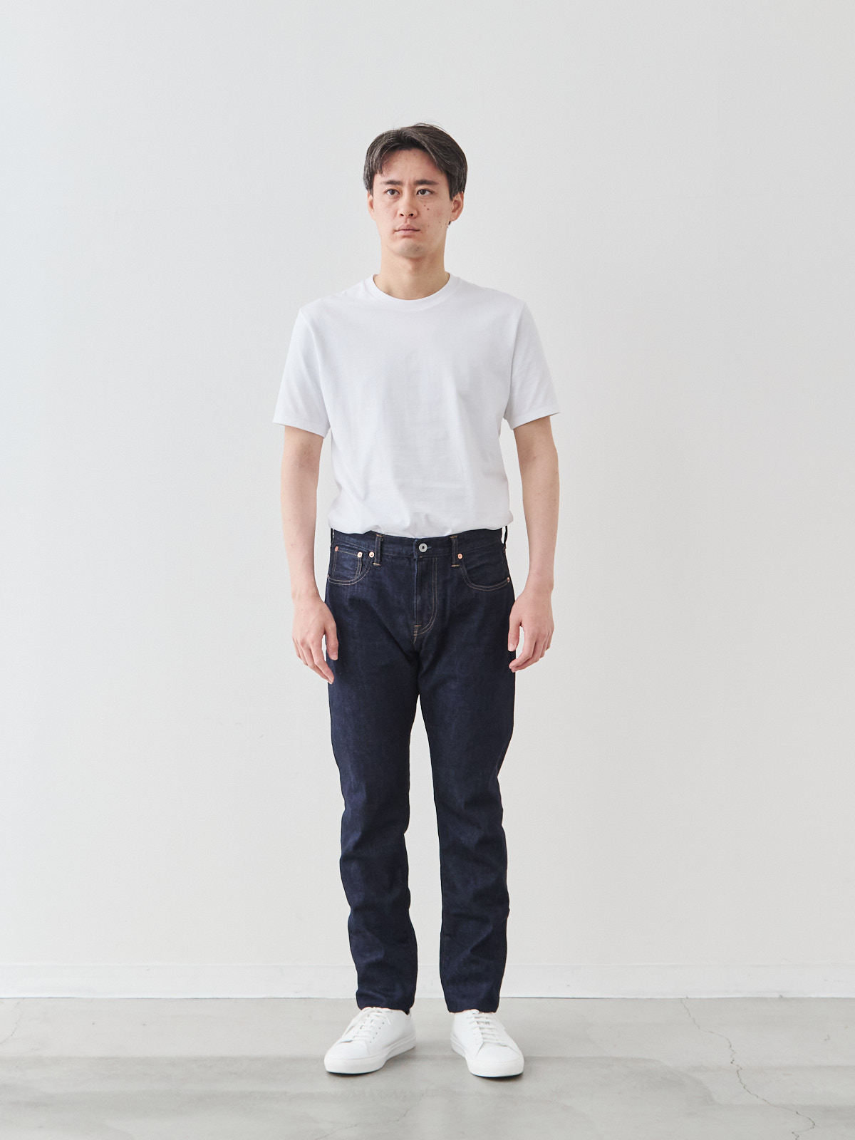 Pure Jeans 12オンス セルビッチ/スリムフィット モデル 181cm 71kg サイズ L