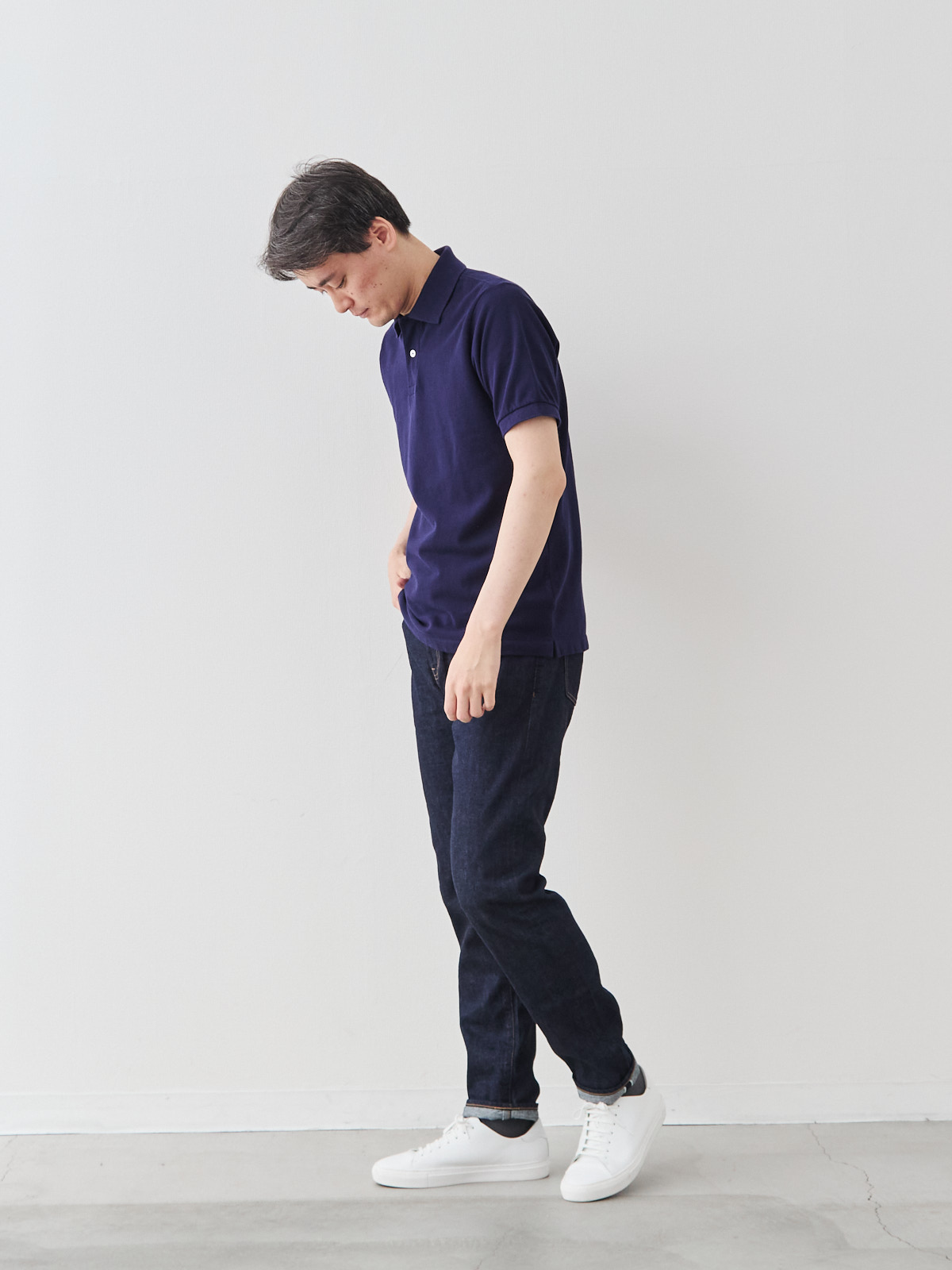 Pure Jeans 12オンス セルビッチ/スリムフィット モデル 181cm 71kg サイズ L