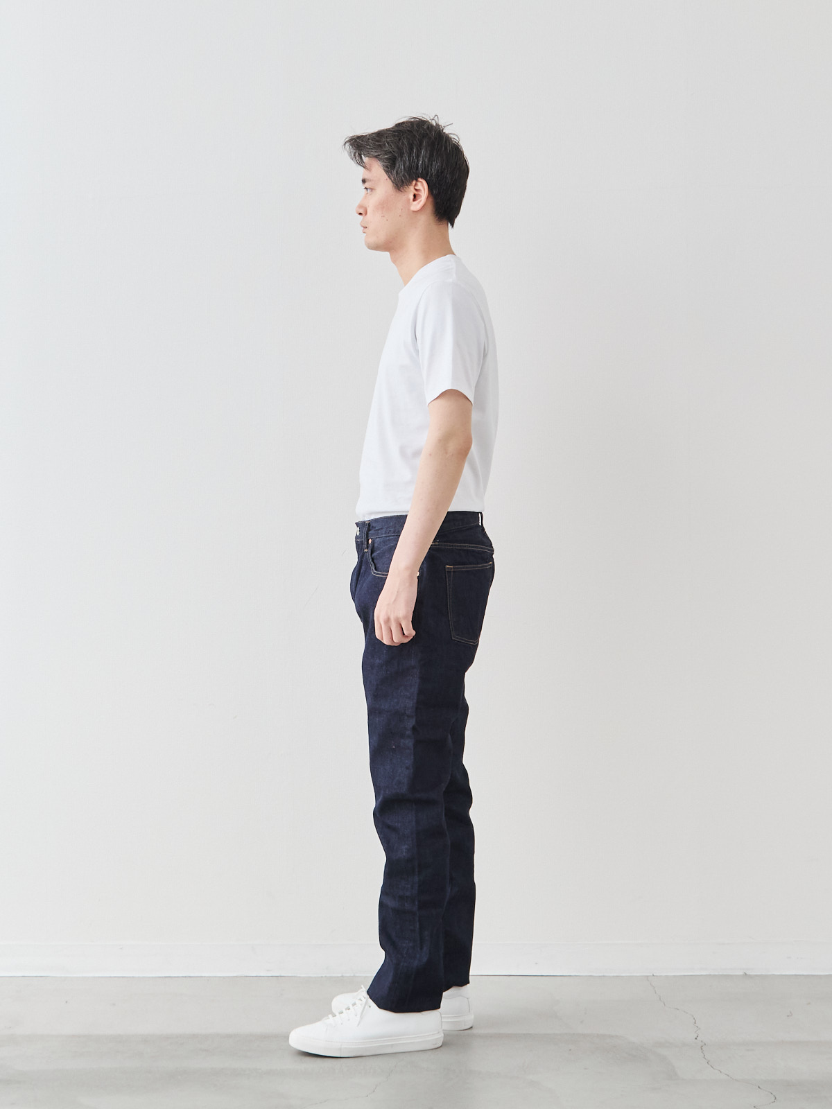 Pure Jeans 12オンス セルビッチ/スリムフィット モデル 181cm 71kg サイズ LL