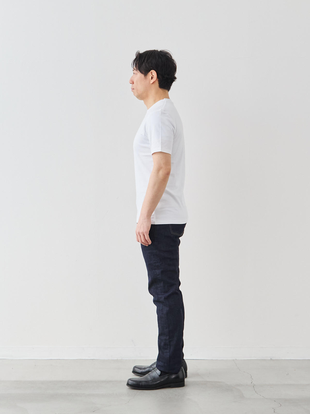 Pure Jeans 12オンス セルビッチ/スリムフィット モデル 171cm 70kg サイズ M