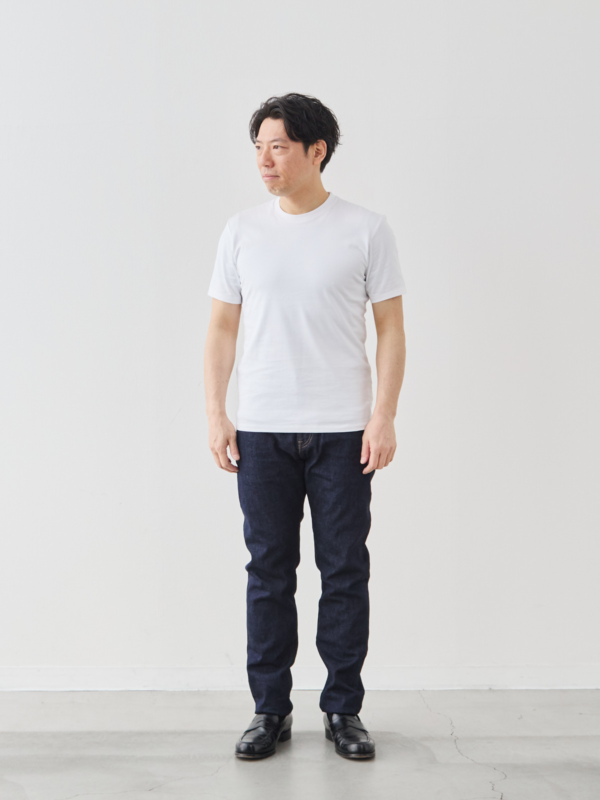 Pure Jeans 12オンス セルビッチ/スリムフィット モデル 171cm 70kg サイズ L