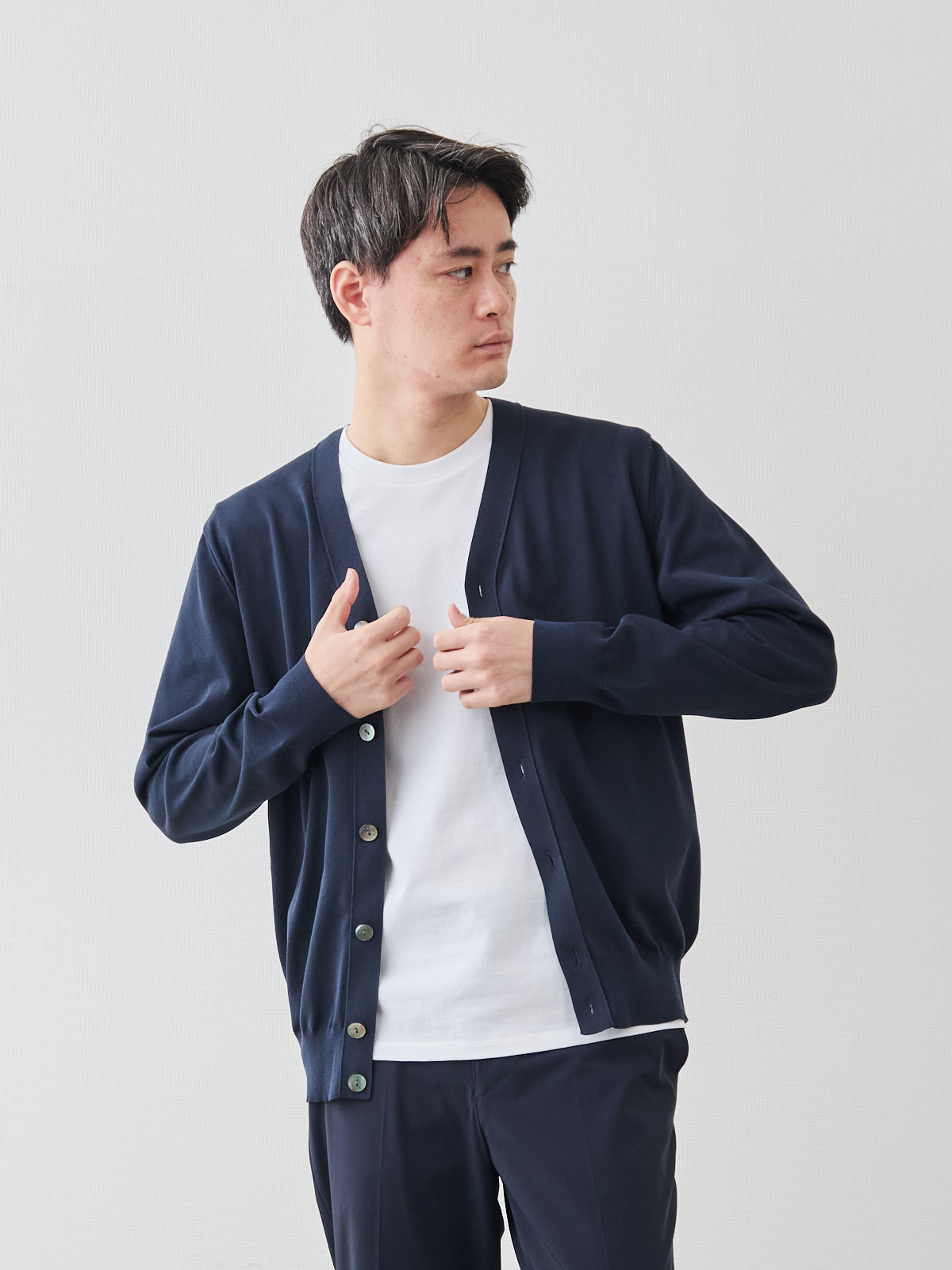DEKISUGI サマーカーディガン/プレミアム/ダークネイビー