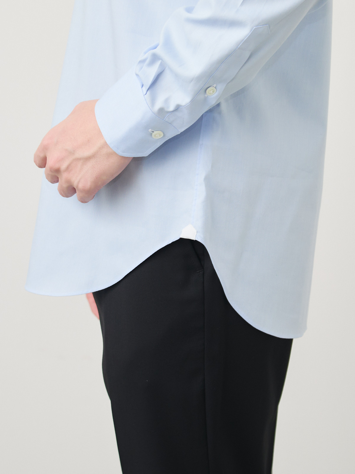 HITOYOSHI × 浜松TEXTILE 身体を起点につくる美しいオーダーシャツ/平織(ブロード)/ホワイト ※別生地