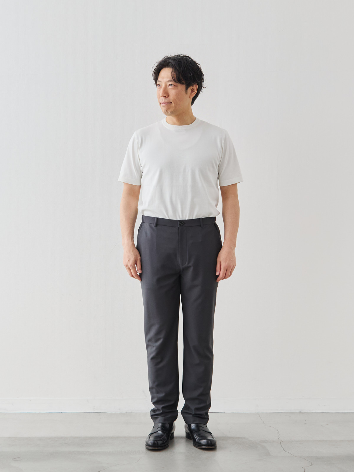 モデル 171cm 70kg ウエスト85cm サイズ L
